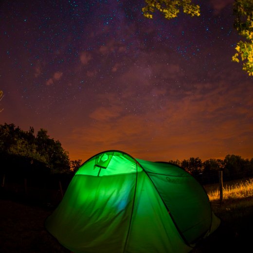 Tente nuit camping 