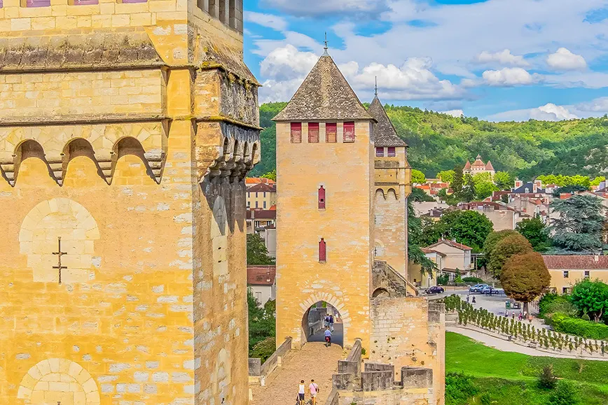 Viste du Village de Cahors depuis la tour