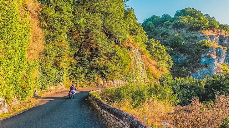 motorroutes vanaf camping les Hirondelles