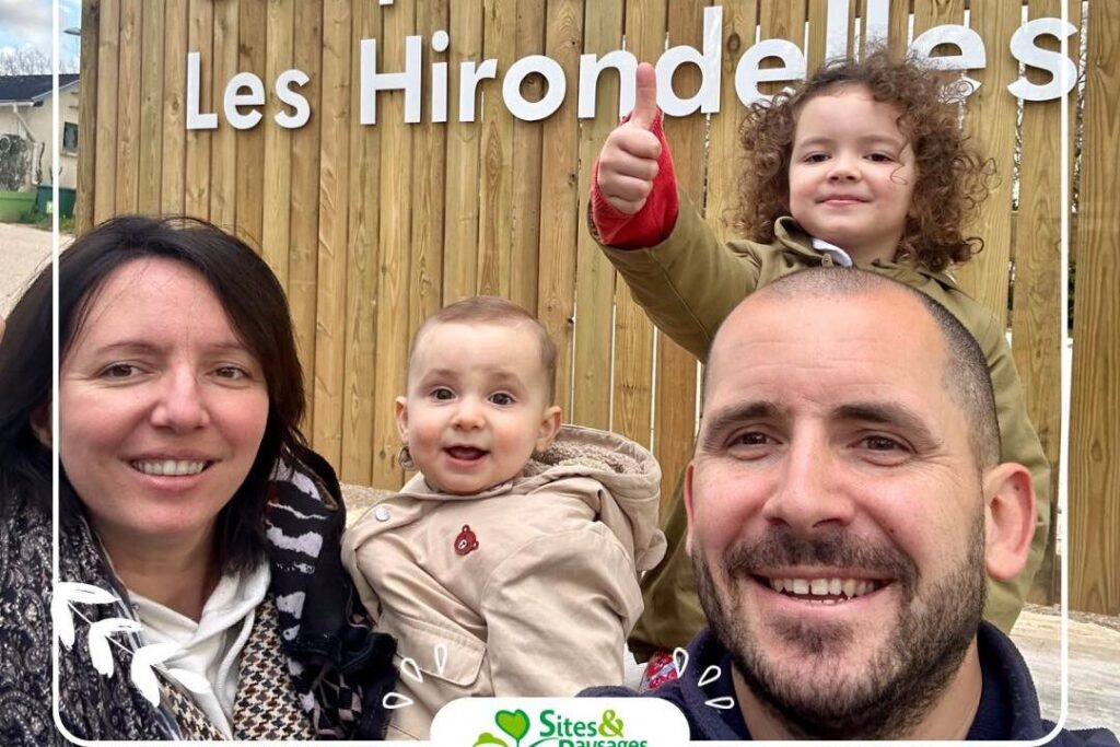 photo famille les hirondelles propriétaires projet de vie